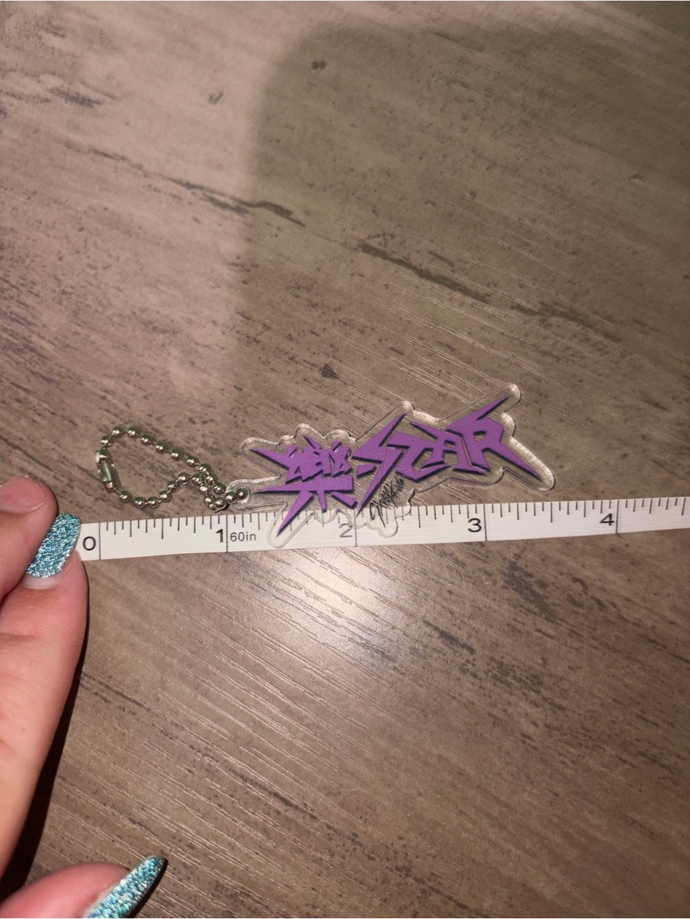 🆕💜 Stray Kids Purple Logo Acrylic Keychain – Never Used - Picture 4 of 7